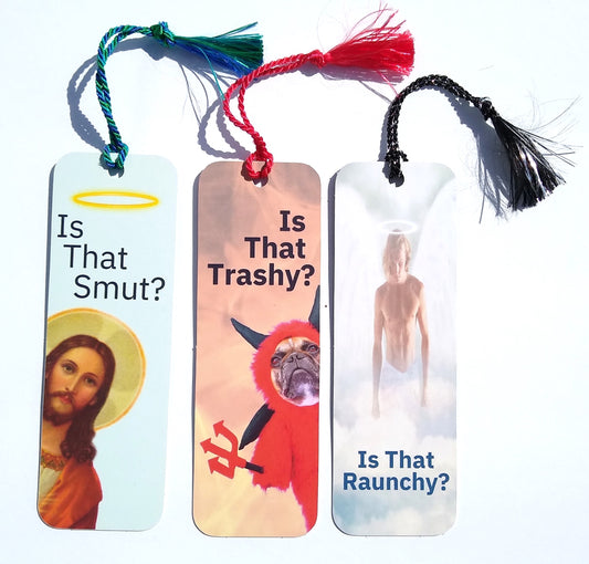 Peeking Jesus Is That Smut Bookmark Set. Funny Bookmarks For Women.