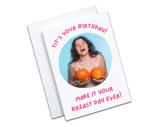 Tits Your Birthday Card