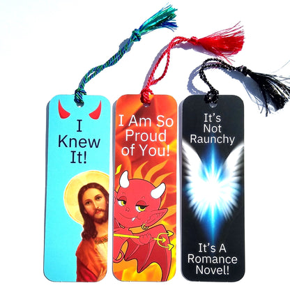 Peeking Jesus Is That Smut Bookmark Set. Funny Bookmarks For Women.