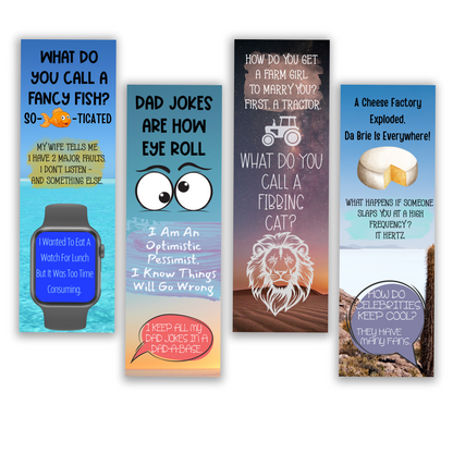 Dad Jokes Bookmark Set