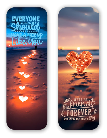 Funny Friends Bookmark Set. Pretty Bookmarks with Cute Sayings and Quotes About Friendship and Best Friends. These Beautiful Bookmarks are Made in The USA.