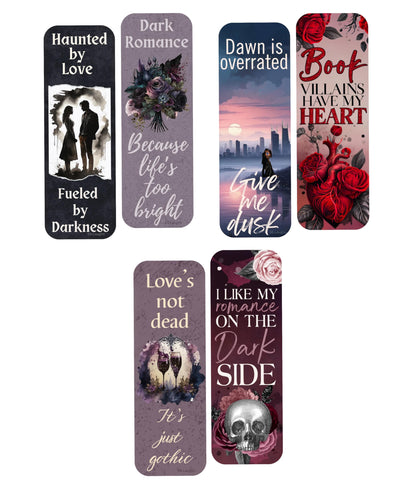 Dark Romance Bookmarks. Set of 11 Double Sided Dark Romance Bookmarks. Dark Twisted Romance Bookmarkers are Great Gift for Dark Romance Novel Lovers.