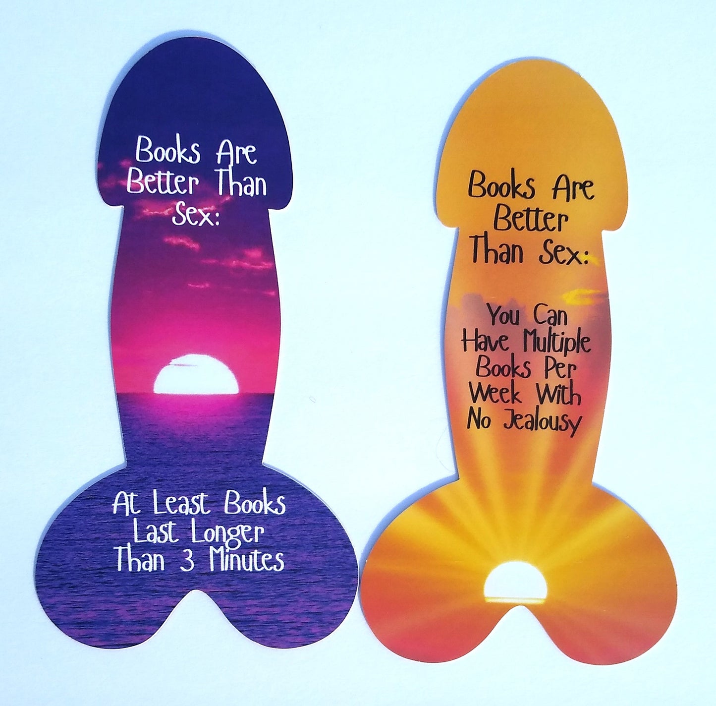 Funny Dirty Raunchy Penis Dick Shaped Bookmarks For Women